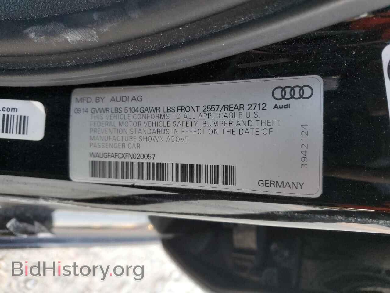 2015 AUDI A6 - VIN: WAUGFAFCXFN020057 - Фото 12