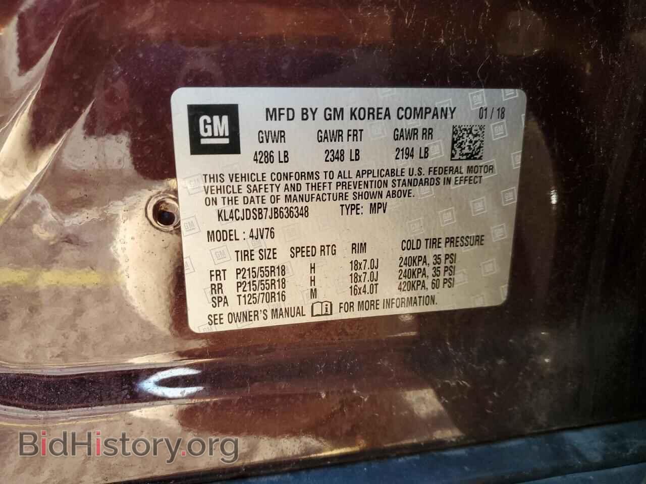 2018 BUICK ENCORE - VIN: KL4CJDSB7JB636348 - Photo 13
