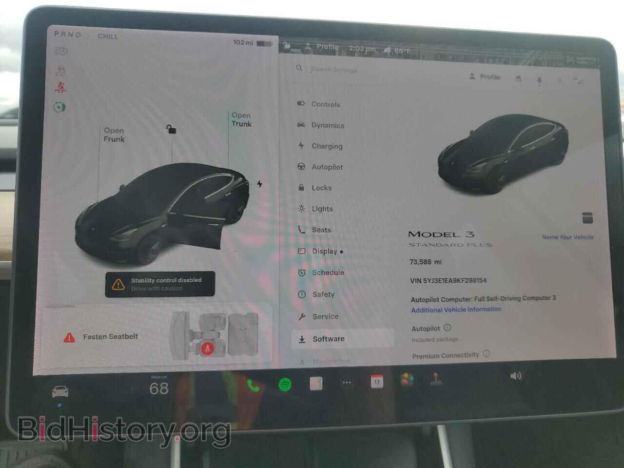 2019 TESLA MODEL 3 - VIN: 5YJ3E1EA9KF298154 - Фото 9