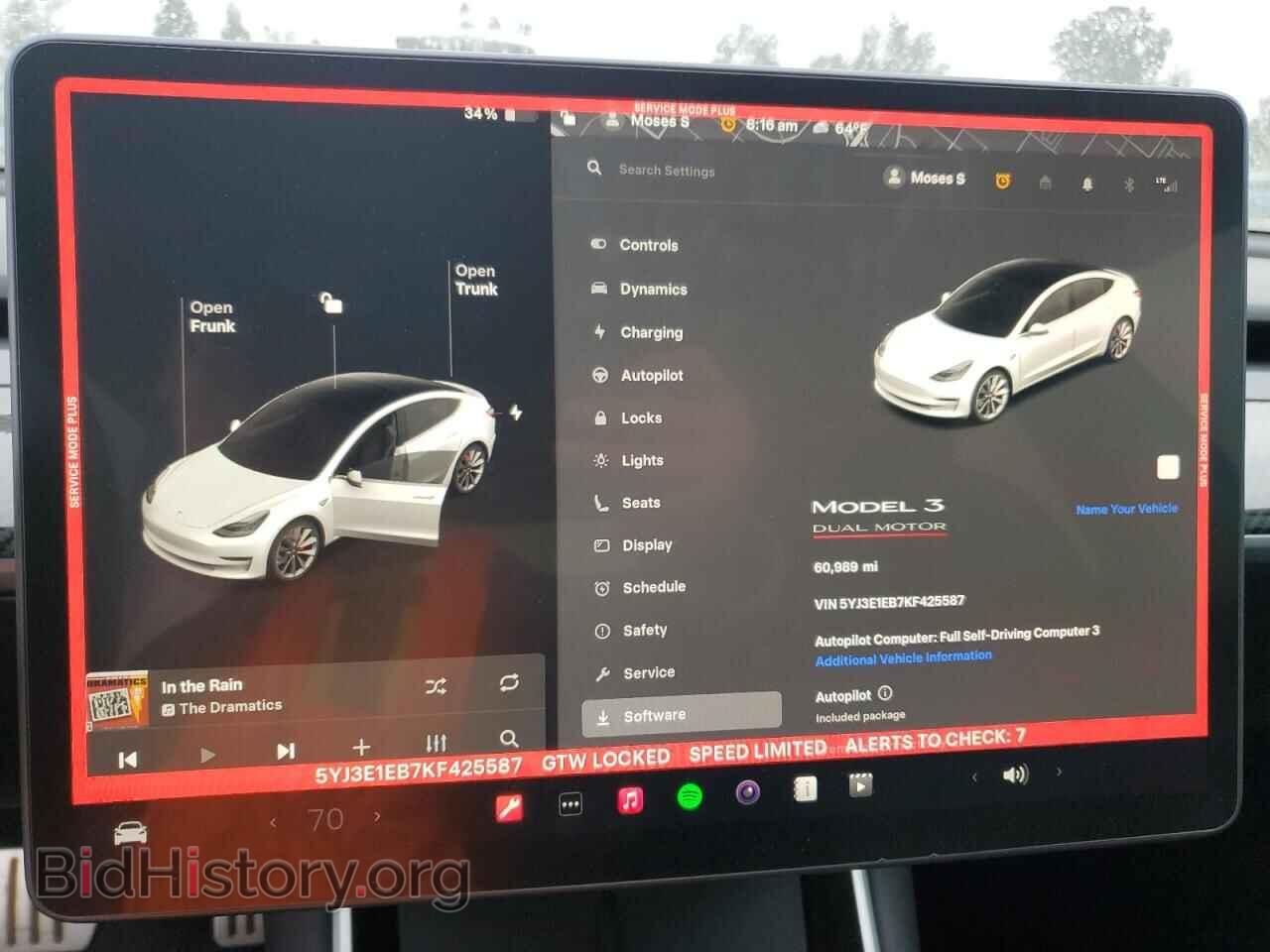 2019 TESLA MODEL 3 - VIN: 5YJ3E1EB7KF425587 - Фото 9