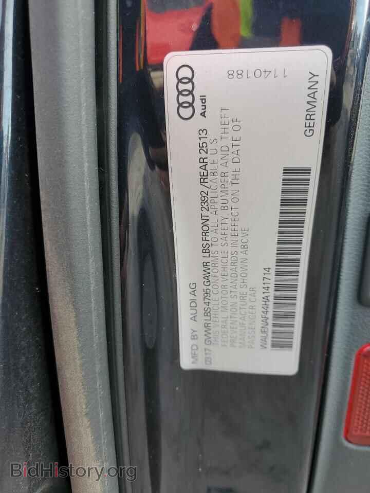 2017 AUDI A4 - VIN: WAUENAF44HA141714 - Фото 12