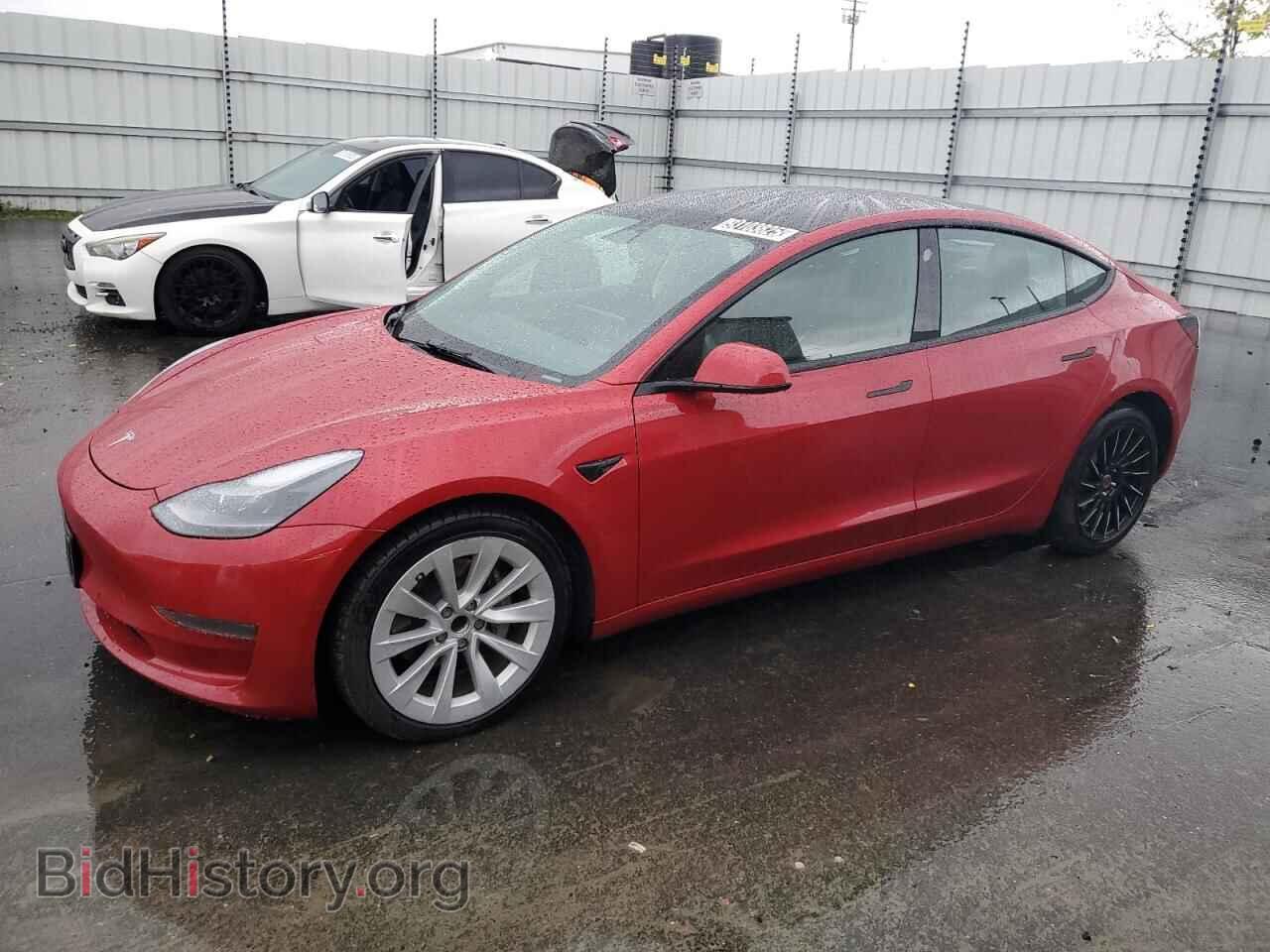 Photo 5YJ3E1EA3NF304437 - TESLA MODEL 3 2022