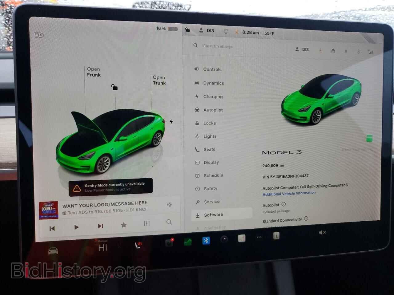 2022 TESLA MODEL 3 - VIN: 5YJ3E1EA3NF304437 - Photo 9