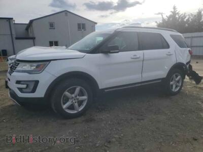 2016 Ford EXPLORER XLT, white — VIN 1FM5K8D80GGC88369, Copart
