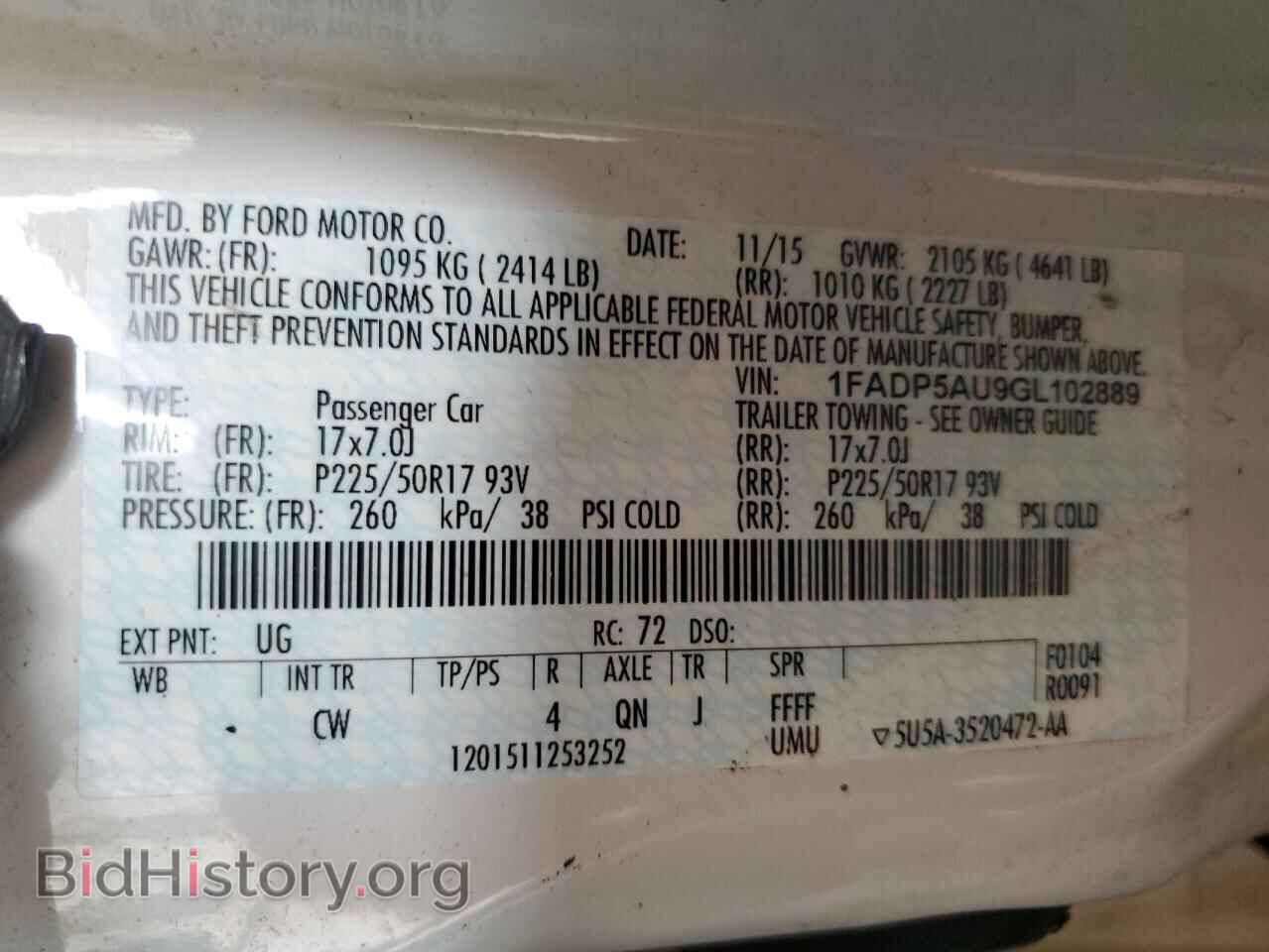 2016 FORD CMAX - VIN: 1FADP5AU9GL102889 - Фото 14