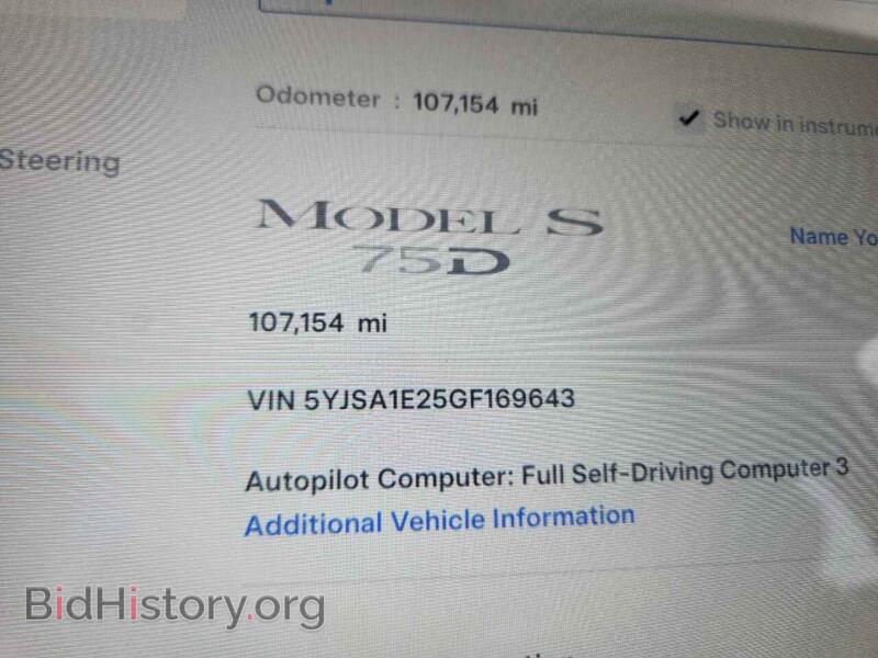 2016 Tesla MODEL S (VIN 5YJSA1E25GF169643) — фото 9 из 12