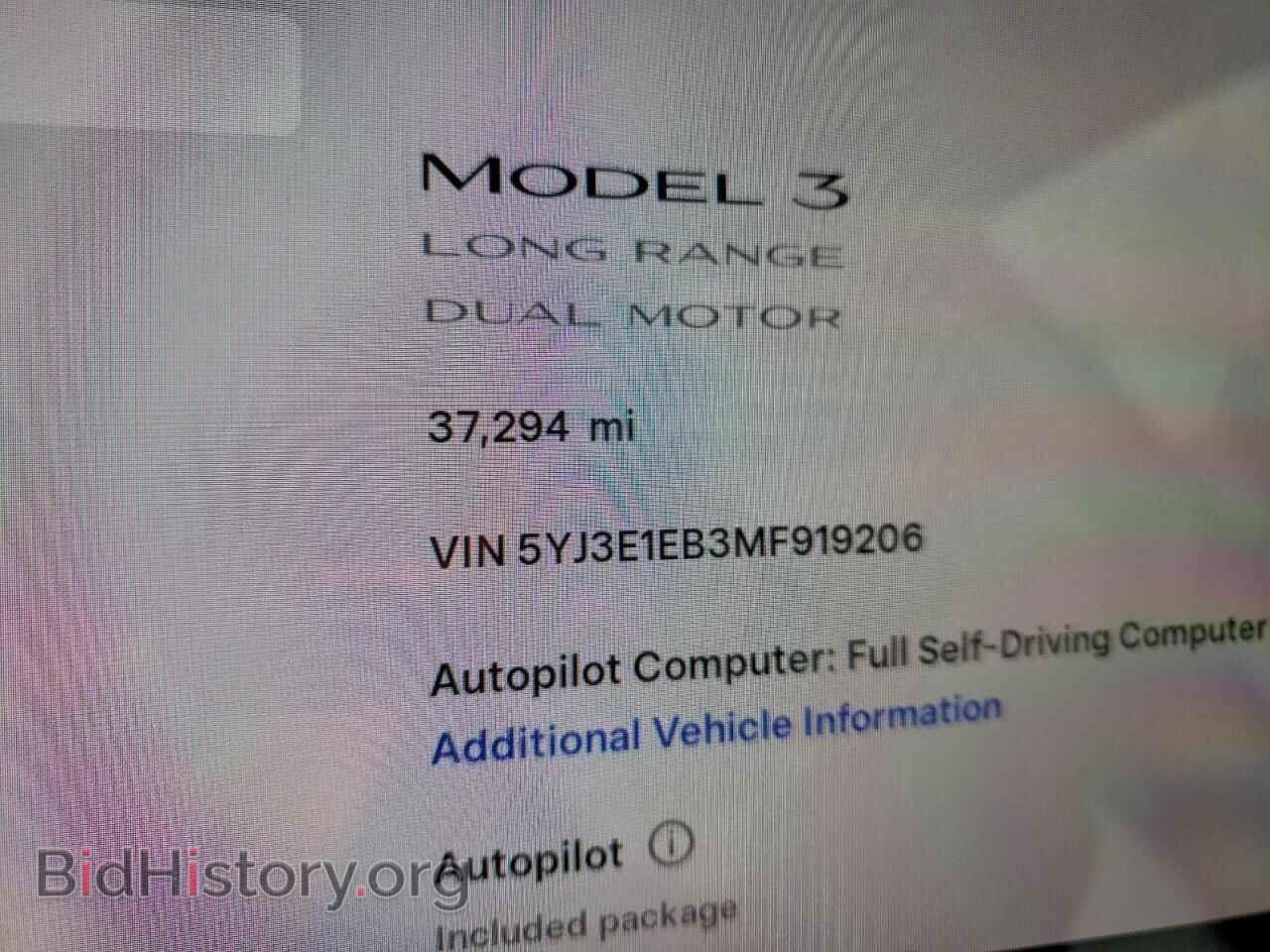 2021 TESLA MODEL 3 - VIN: 5YJ3E1EB3MF919206 - Photo 9
