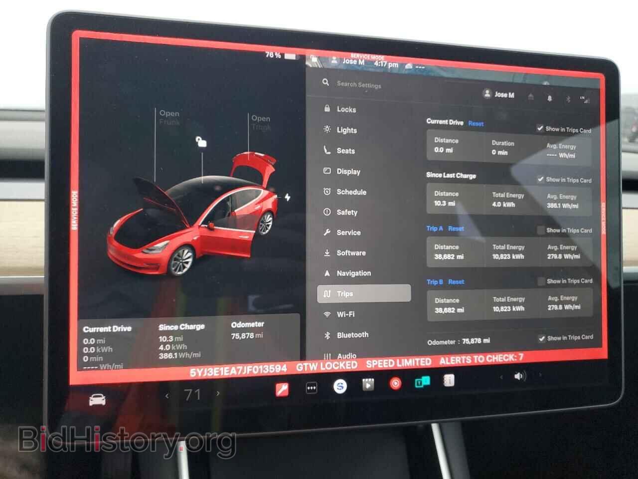 2018 TESLA MODEL 3 - VIN: 5YJ3E1EA7JF013594 - Фото 9