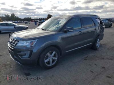 2016 Ford EXPLORER XLT, серый — VIN 1FM5K8D86GGB00633, Copart