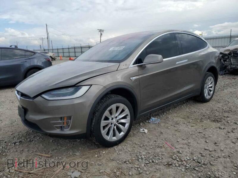 2016 Tesla MODEL X (VIN 5YJXCBE20GF008459) — photo 1 of 14, Copart, damage: front end