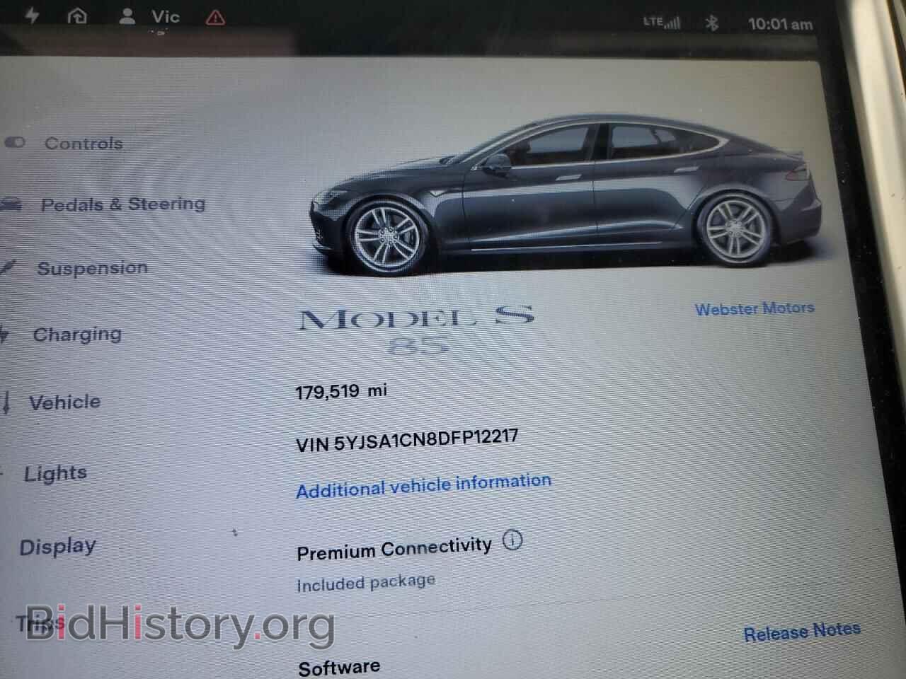 2013 TESLA MODEL S - VIN: 5YJSA1CN8DFP12217 - Фото 9