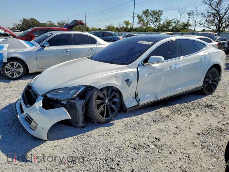 2013 Tesla MODEL S (VIN 5YJSA1CP2DFP19990) — photo 1 of 15, Copart, damage: front end