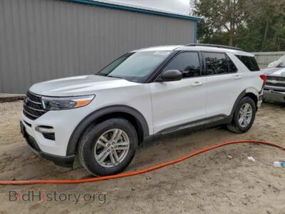 2021 Ford EXPLORER XLT, белый — VIN 1FMSK7DH3MGB75976, Copart