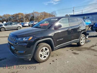 2022 Jeep COMPASS Sport, черный — VIN 3C4NJDAB2NT167657, Copart