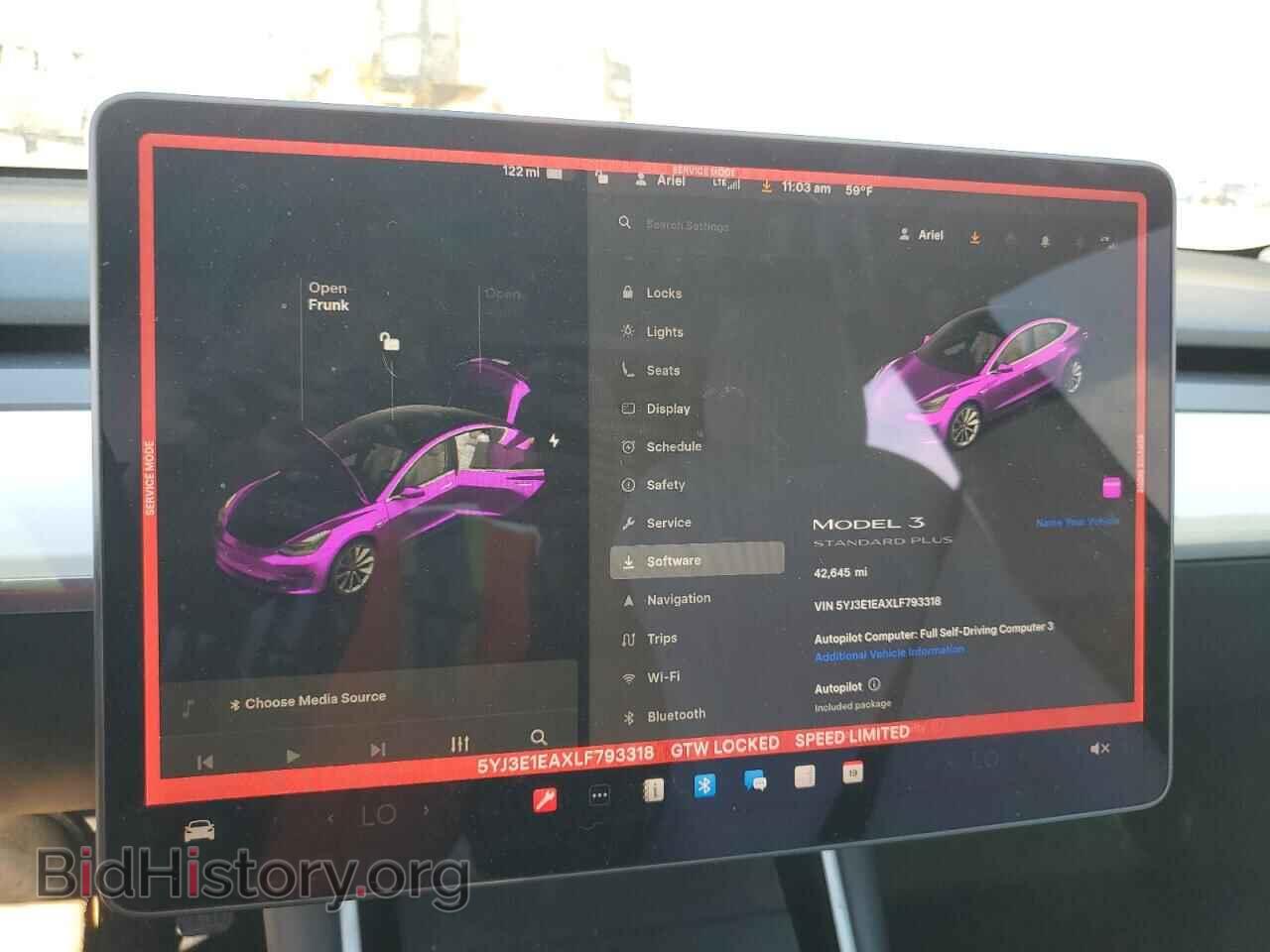 2020 TESLA MODEL 3 - VIN: 5YJ3E1EAXLF793318 - Фото 9