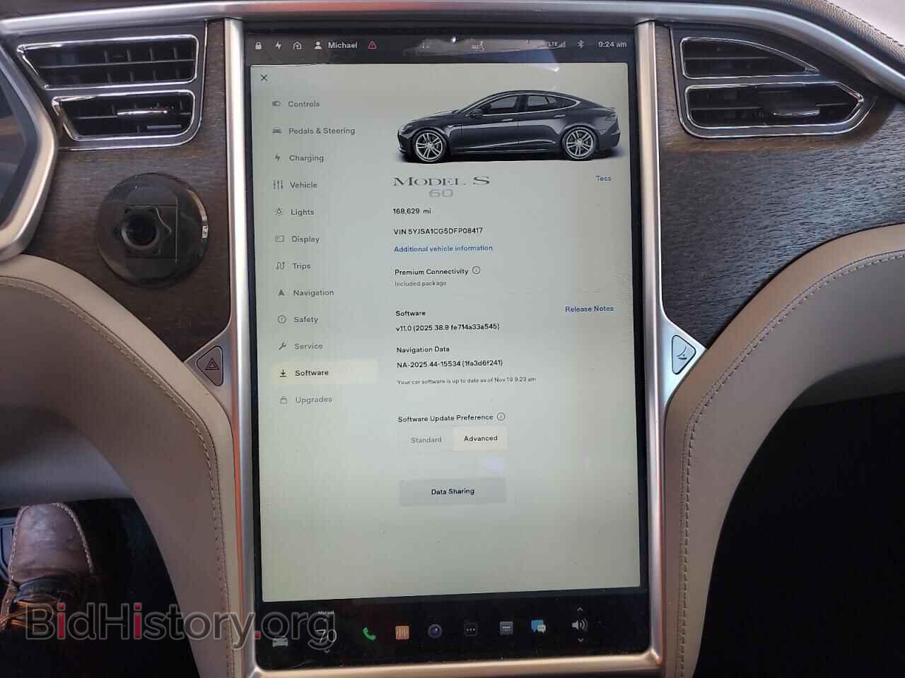 2013 TESLA MODEL S - VIN: 5YJSA1CG5DFP08417 - Фото 9