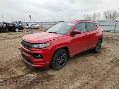 2022 Jeep COMPASS Limited, red — VIN 3C4NJDCB6NT164144, Copart