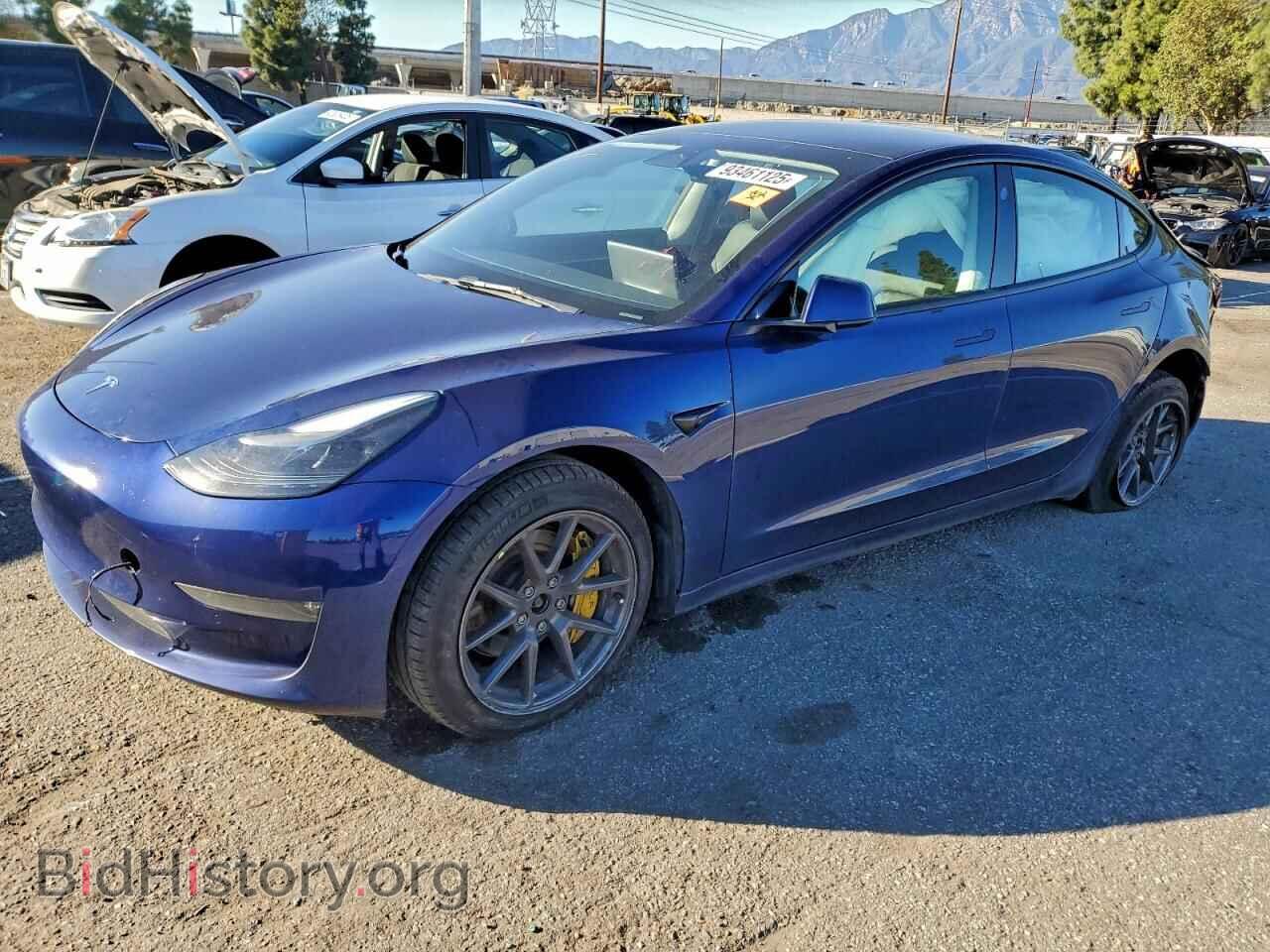 Photo 5YJ3E1EB6NF335593 - TESLA MODEL 3 2022