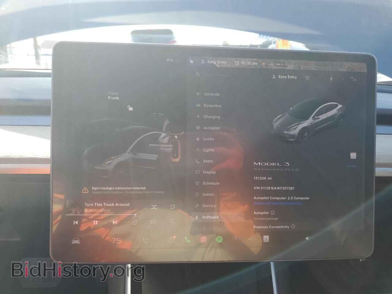 2019 TESLA MODEL 3 - VIN: 5YJ3E1EA1KF307381 - Фото 9