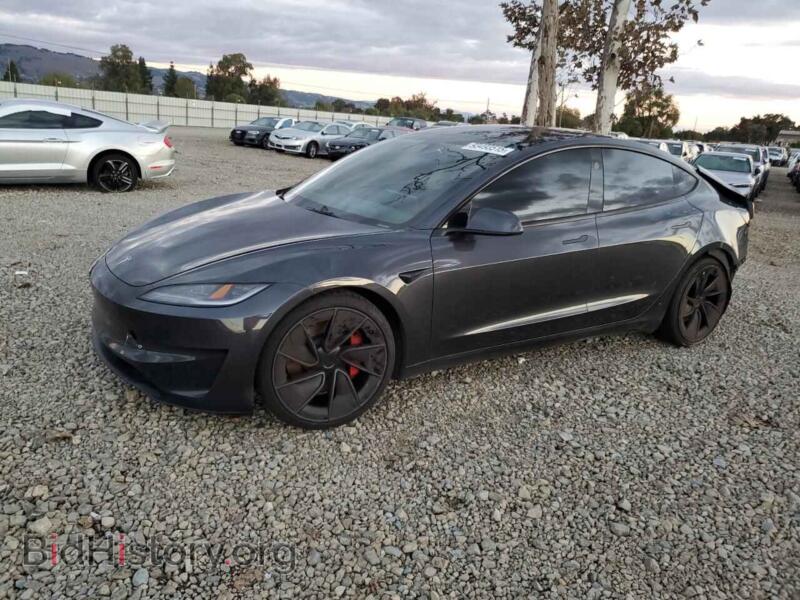 2024 Tesla MODEL 3 (VIN 5YJ3E1ET9RF809714) — фото 1 из 15, Copart, повреждение: задняя часть