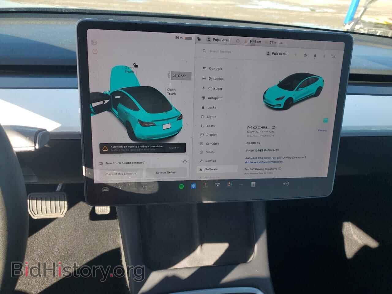 2021 TESLA MODEL 3 - VIN: 5YJ3E1EB4MF849425 - Фото 9