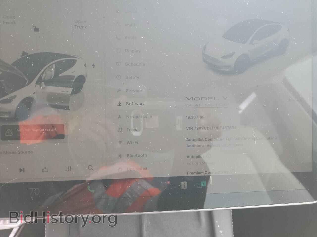 2022 TESLA MODEL Y - VIN: 7SAYGDEF0NF487554 - Photo 9
