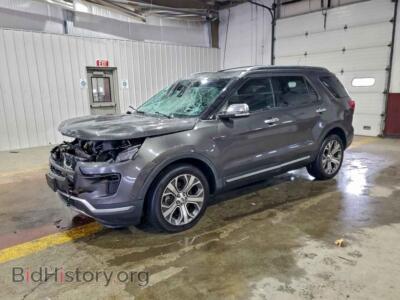 2018 Ford EXPLORER Platinum, серый — VIN 1FM5K8HT4JGB83548, Copart