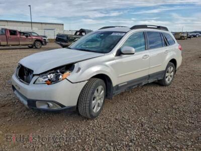 2011 Subaru OUTBACK 2.5I Premium, white — VIN 4S4BRCCC3B3403540, Copart