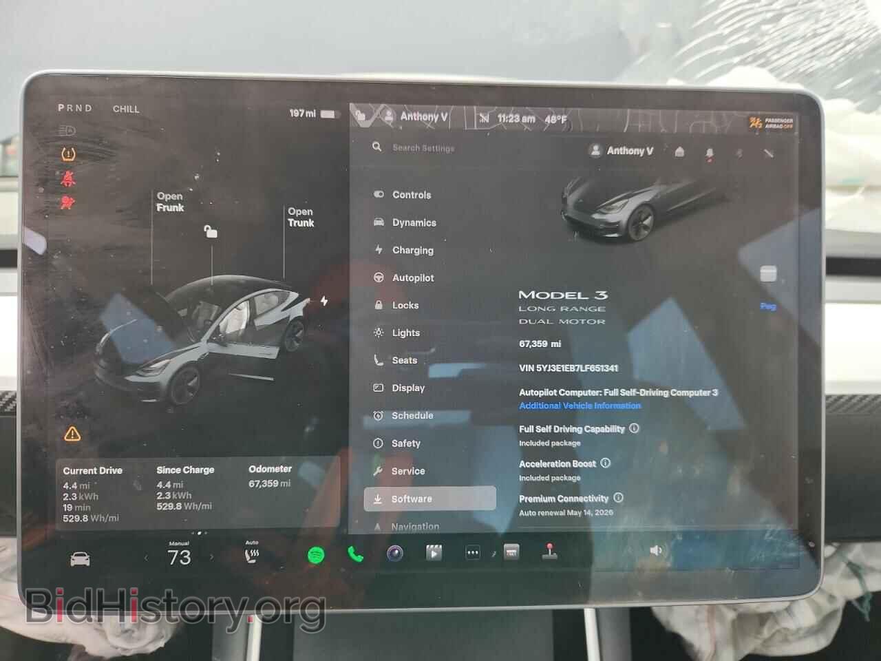 2020 TESLA MODEL 3 - VIN: 5YJ3E1EB7LF651341 - Photo 9