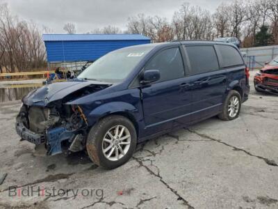2014 Dodge CARAVAN SXT, синий — VIN 2C4RDGCG2ER206477, Copart