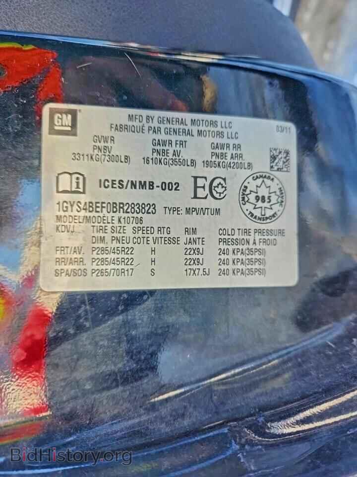 2011 CADILLAC ESCALADE - VIN: 1GYS4BEF0BR283823 - Фото 13