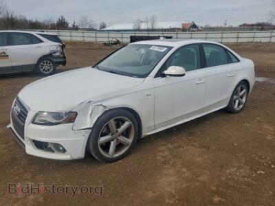 2012 Audi A4 PREMIUM PLUS, white — VIN WAUFFAFL9CA037608, Copart