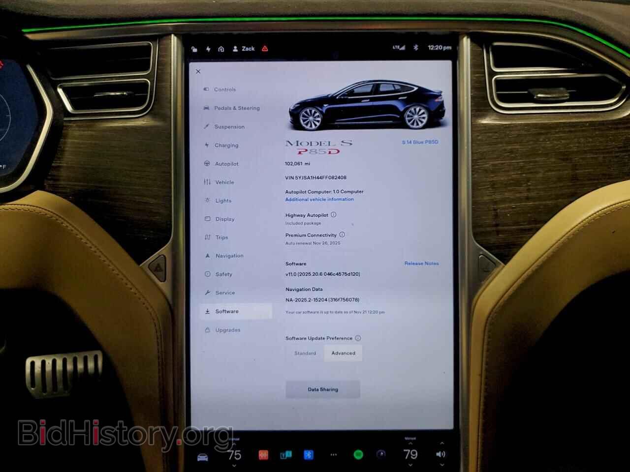 2015 TESLA MODEL S - VIN: 5YJSA1H44FF082408 - Photo 9