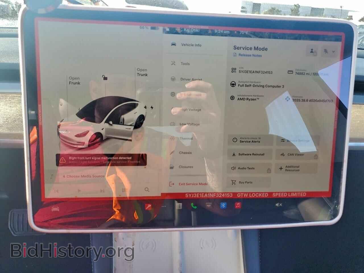 2022 TESLA MODEL 3 - VIN: 5YJ3E1EA1NF324153 - Фото 9