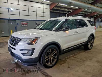 2016 Ford EXPLORER XLT, white — VIN 1FM5K8D80GGD33178, Copart