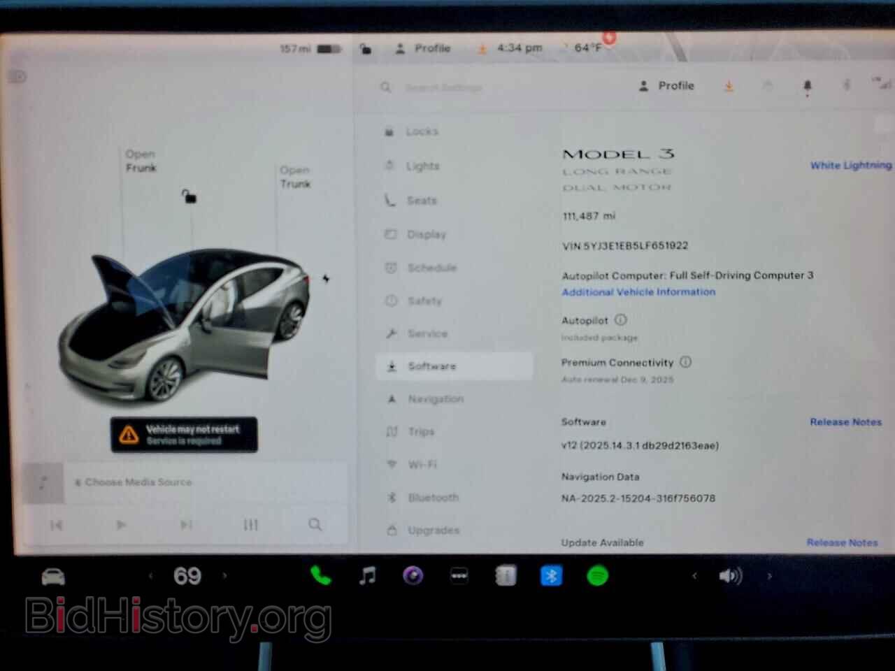 2020 TESLA MODEL 3 - VIN: 5YJ3E1EB5LF651922 - Фото 9