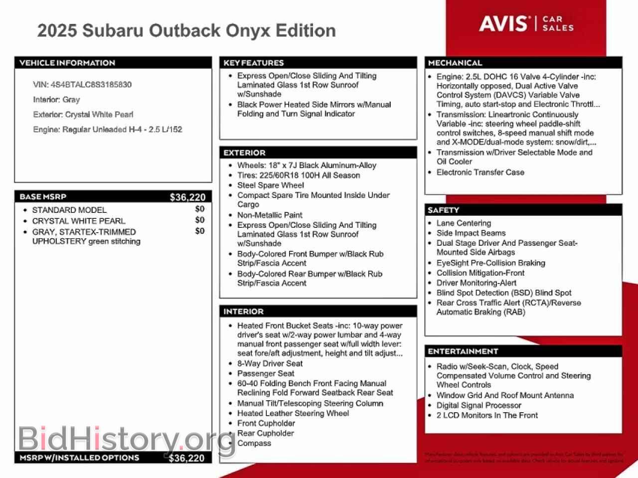 2025 SUBARU OUTBACK - VIN: 4S4BTALC8S3185830 - Фото 13