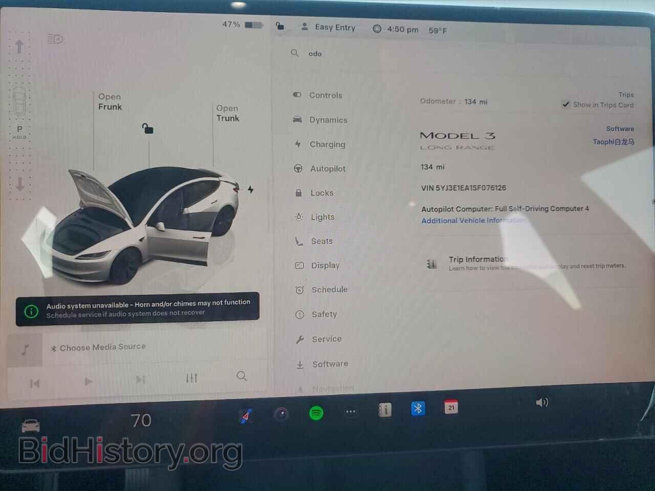 2025 TESLA MODEL 3 - VIN: 5YJ3E1EA1SF076126 - Photo 9