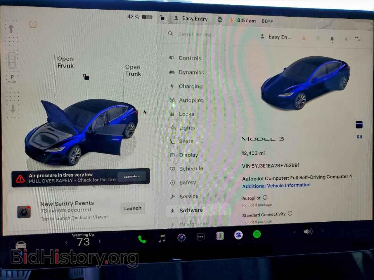 2024 TESLA MODEL 3 - VIN: 5YJ3E1EA2RF752691 - Фото 9