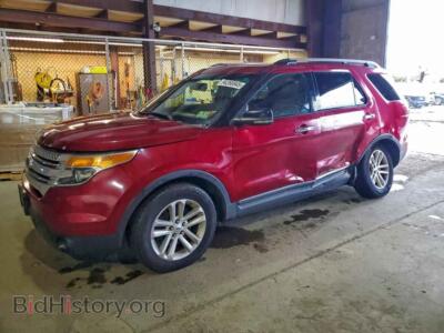 2013 Ford EXPLORER XLT, красный — VIN 1FM5K8D85DGA10014, Copart