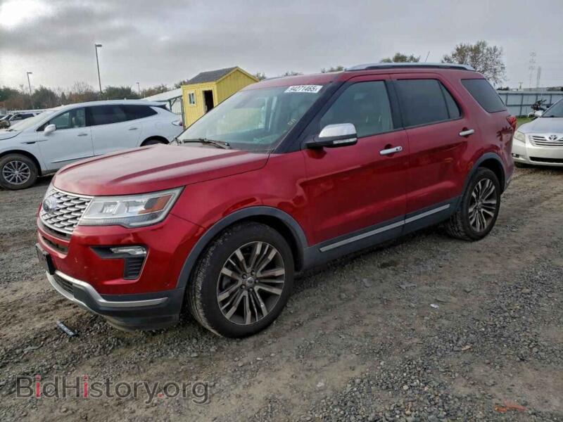 2018 Ford EXPLORER Platinum (VIN 1FM5K8HT4JGB80245) — фото 1 из 13, Copart, повреждение: бок