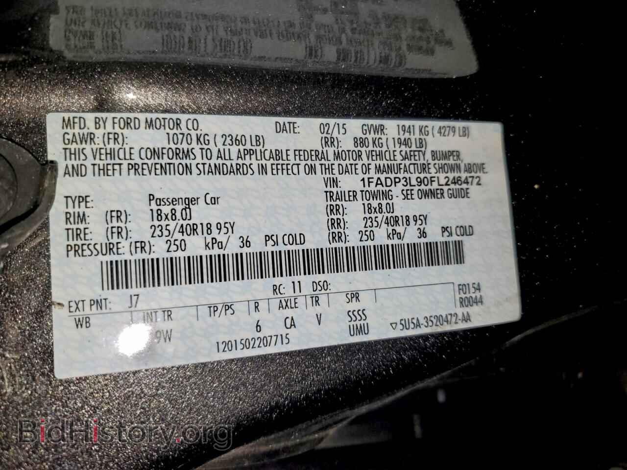 2015 FORD FOCUS - VIN: 1FADP3L90FL246472 - Фото 13