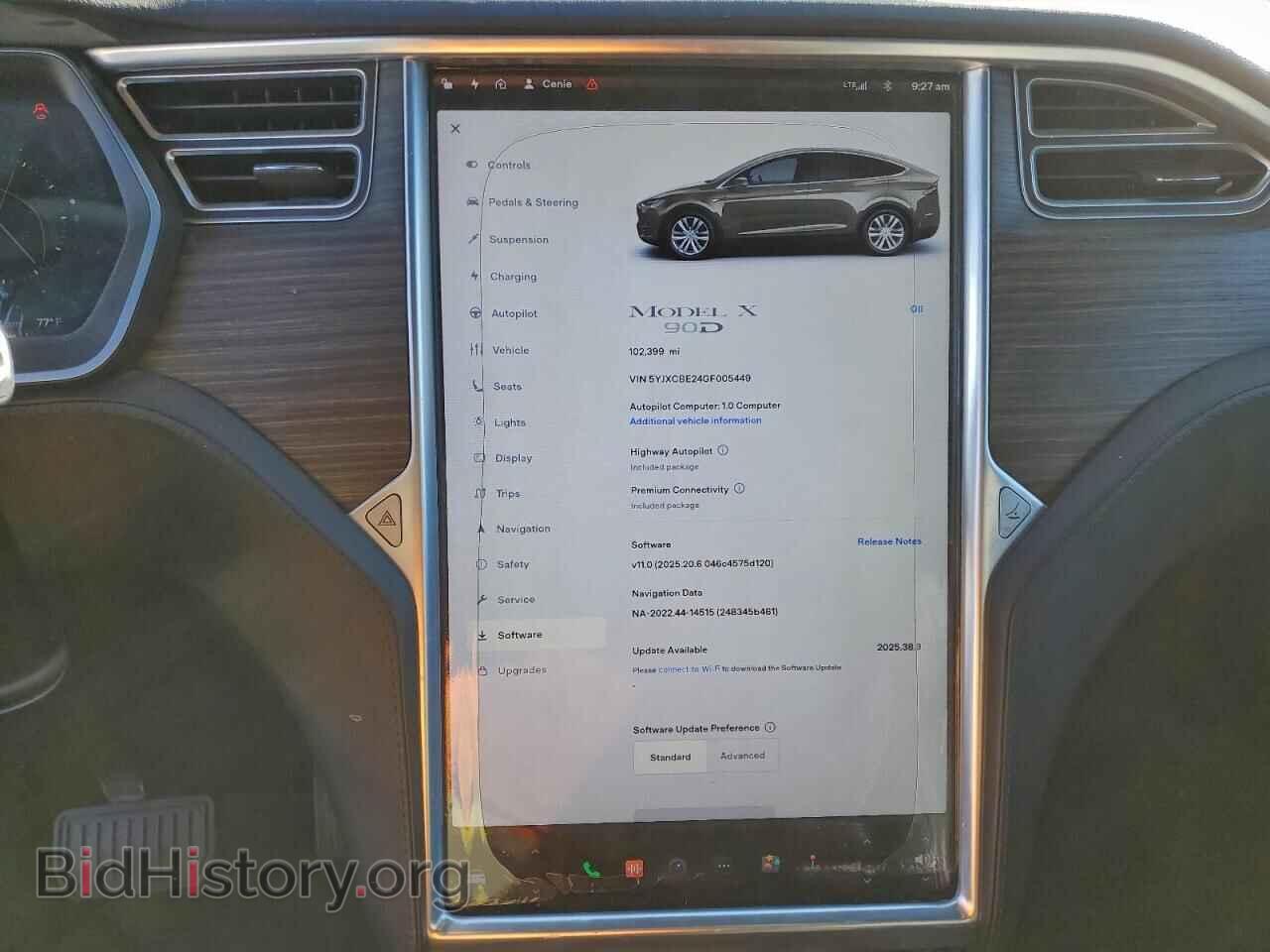 2016 TESLA MODEL X - VIN: 5YJXCBE24GF005449 - Photo 9