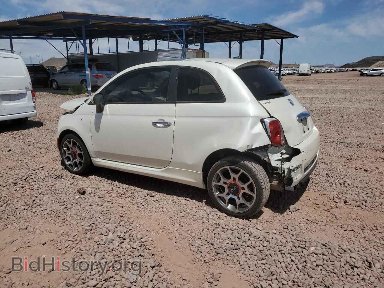 2012 FIAT 500 - VIN: 3C3CFFBR8CT127830 - Фото 2