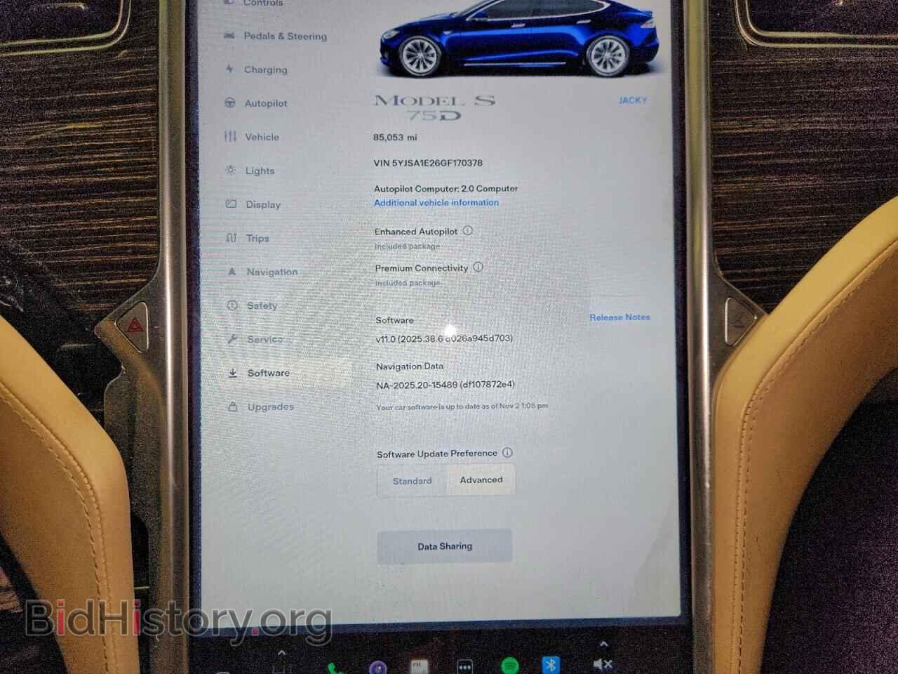 2016 TESLA MODEL S - VIN: 5YJSA1E26GF170378 - Photo 9