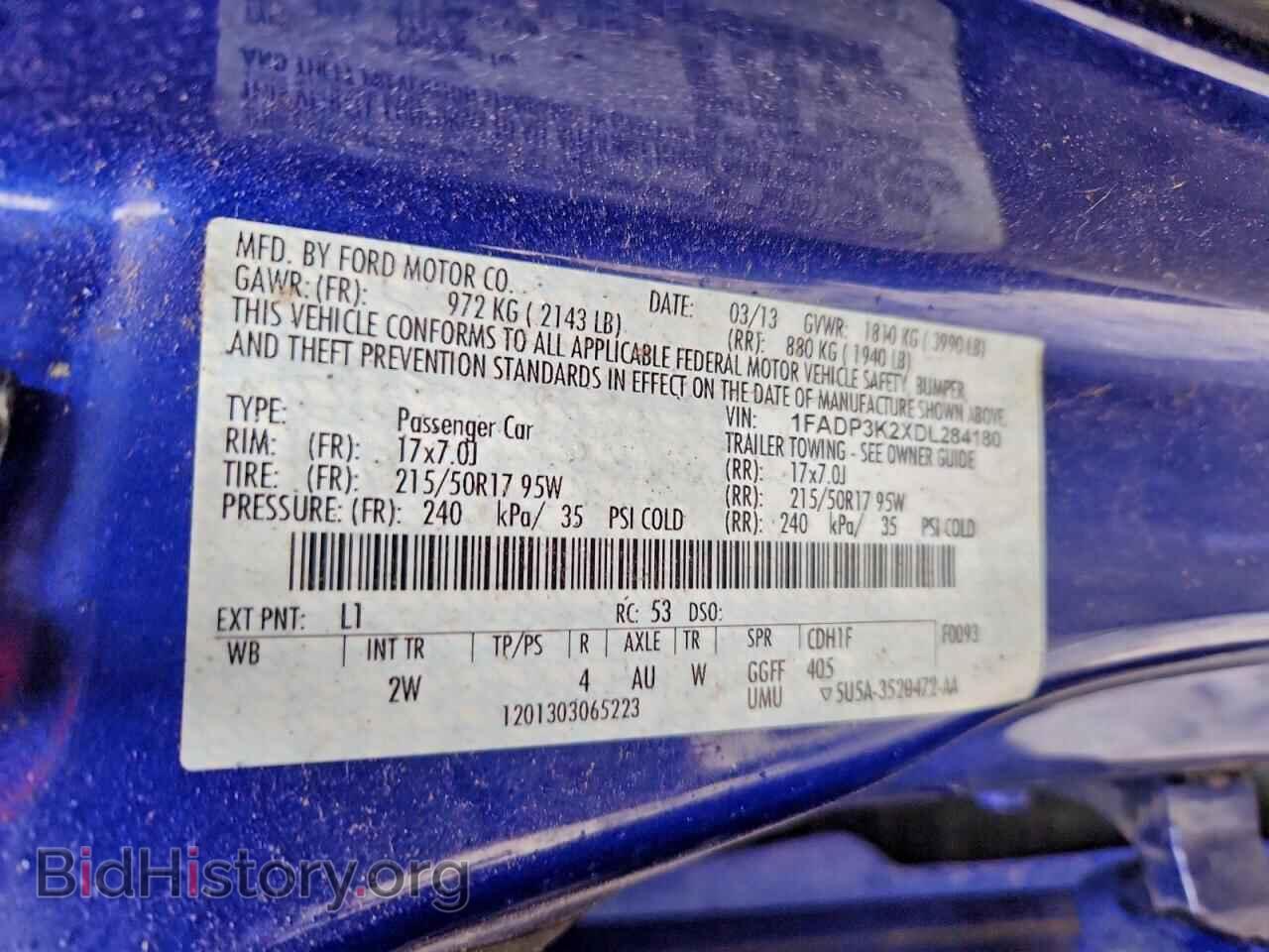 2013 FORD FOCUS - VIN: 1FADP3K2XDL284180 - Фото 12