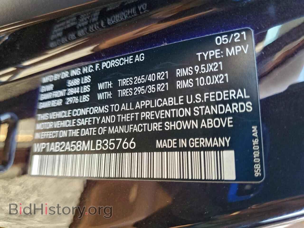 2021 PORSCHE MACAN - VIN: WP1AB2A58MLB35766 - Photo 14
