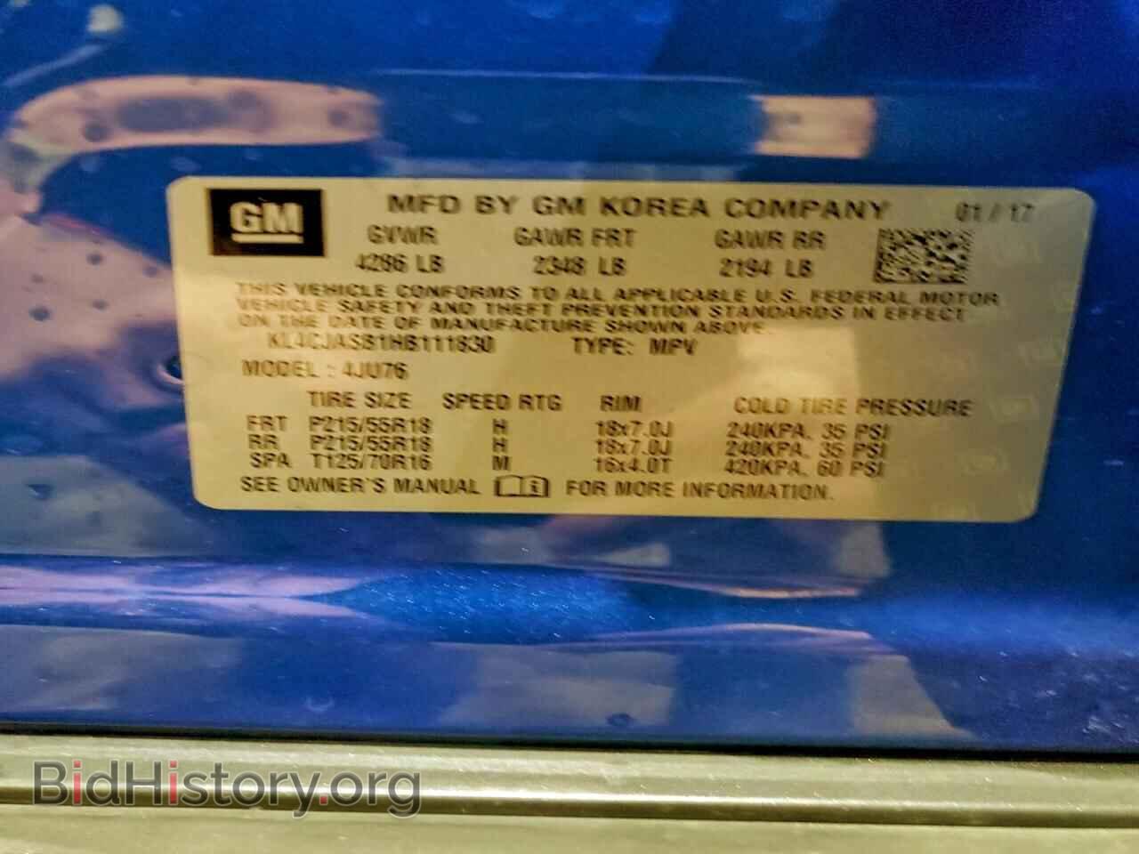 2017 BUICK ENCORE - VIN: KL4CJASB1HB111830 - Photo 13