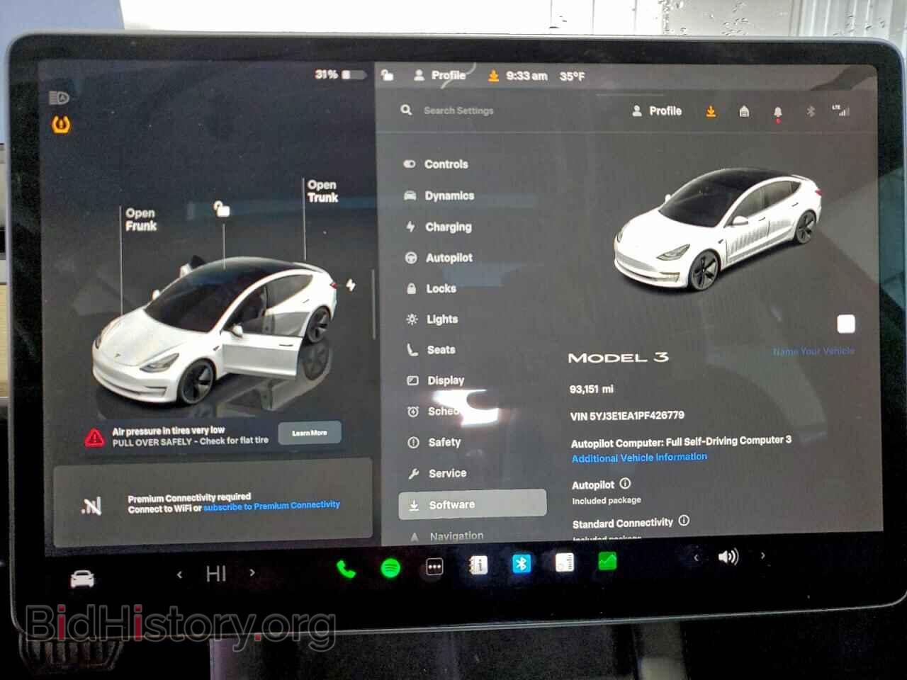 2023 TESLA MODEL 3 - VIN: 5YJ3E1EA1PF426779 - Photo 9