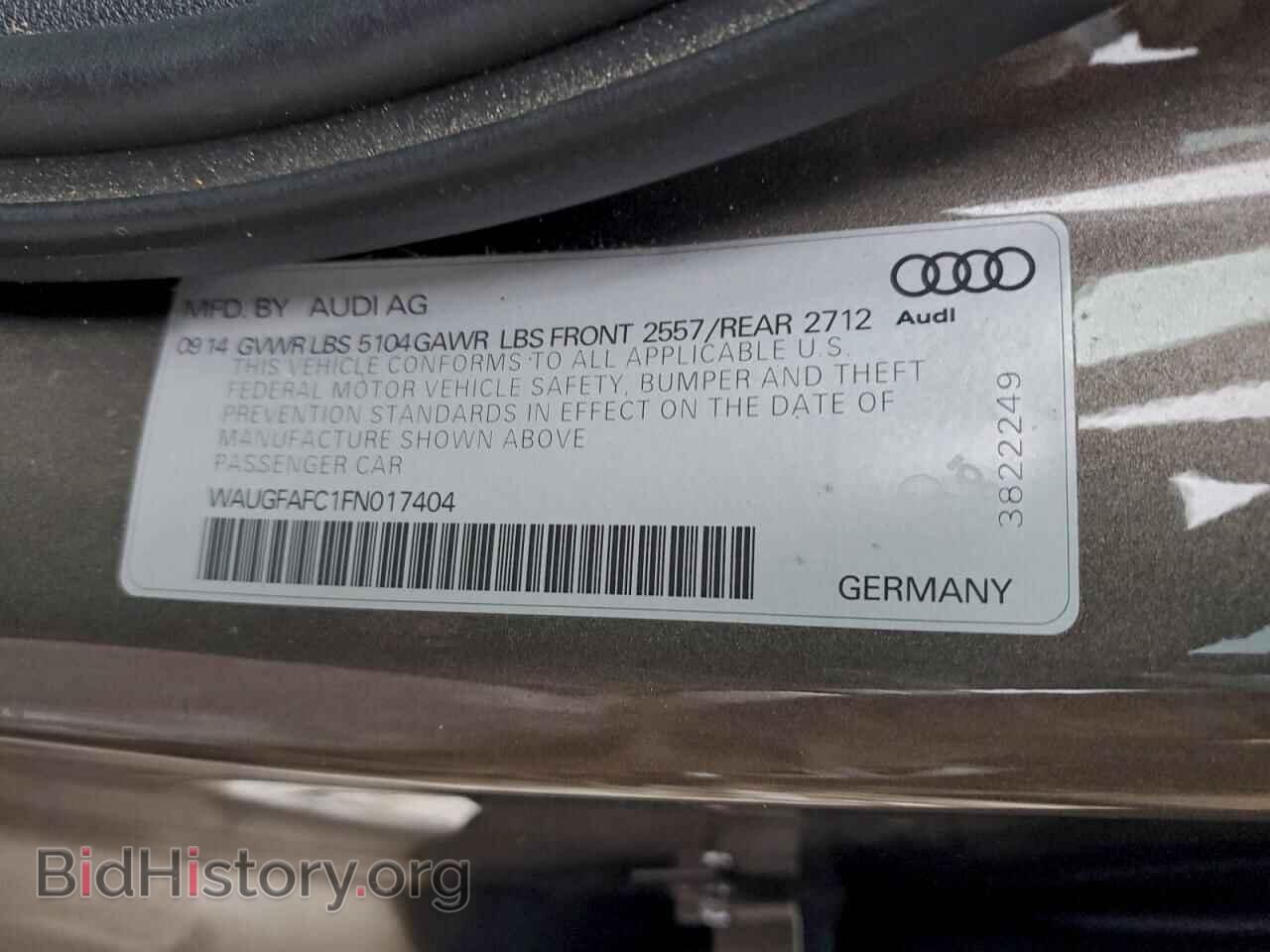 2015 AUDI A6 - VIN: WAUGFAFC1FN017404 - Photo 13